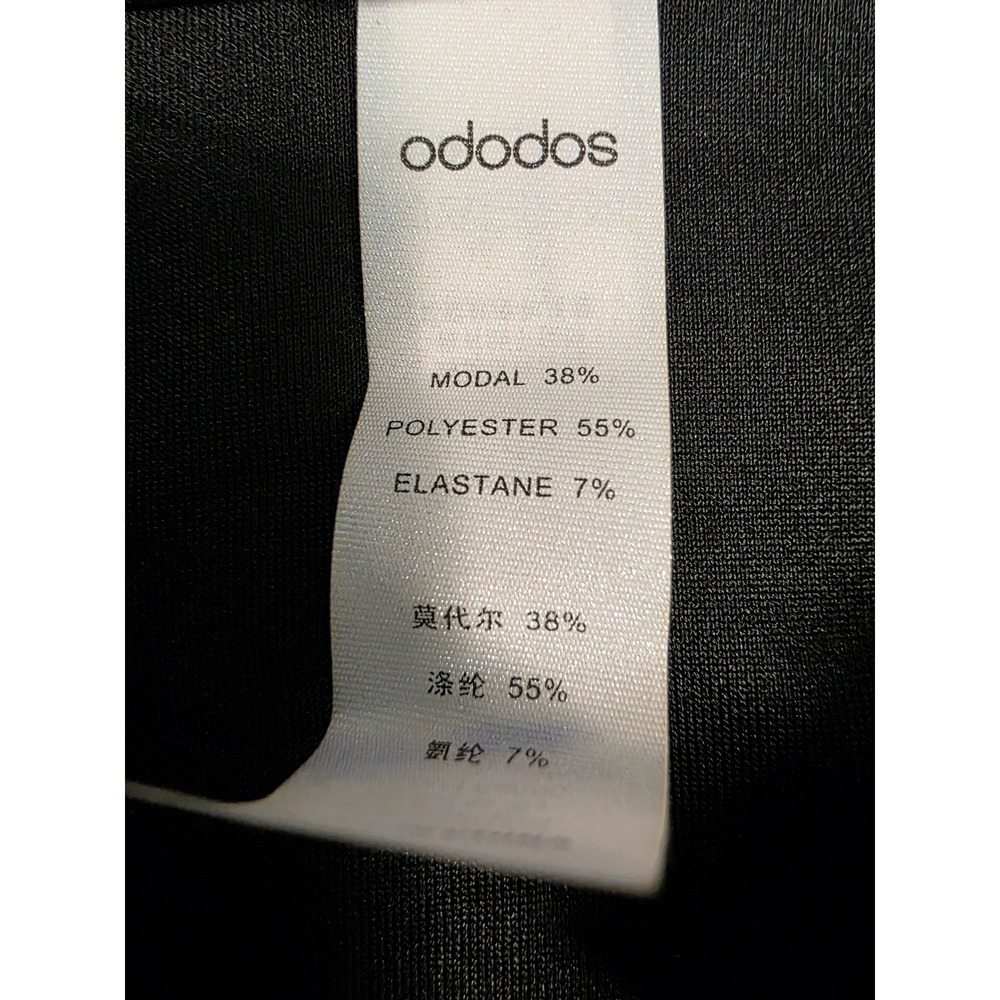 ODODOS Women Quarter Zip Pullover Sweatshirt Black Modal Blend XL - Picture 7 of 7